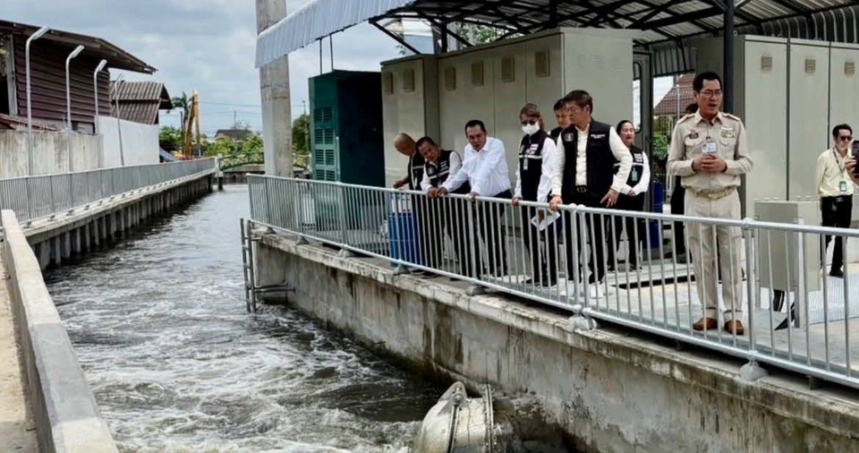 ลงพื้นที่ตรวจเขื่อนคลองกำนันประทีปและคลองกำนันเทียน 