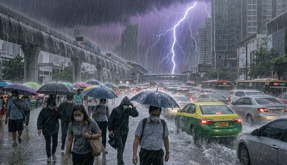 ด่วนที่สุด! กรมอุตุฯ ประกาศฉบับ 4 เตือนมรสุมคลั่งถล่มไทย ฝนตกหนักมากเสี่ยงน้ำท่วม-น้ำป่าเชี่ยวกราก 28 พ.ค. – 1 มิ.ย.นี้