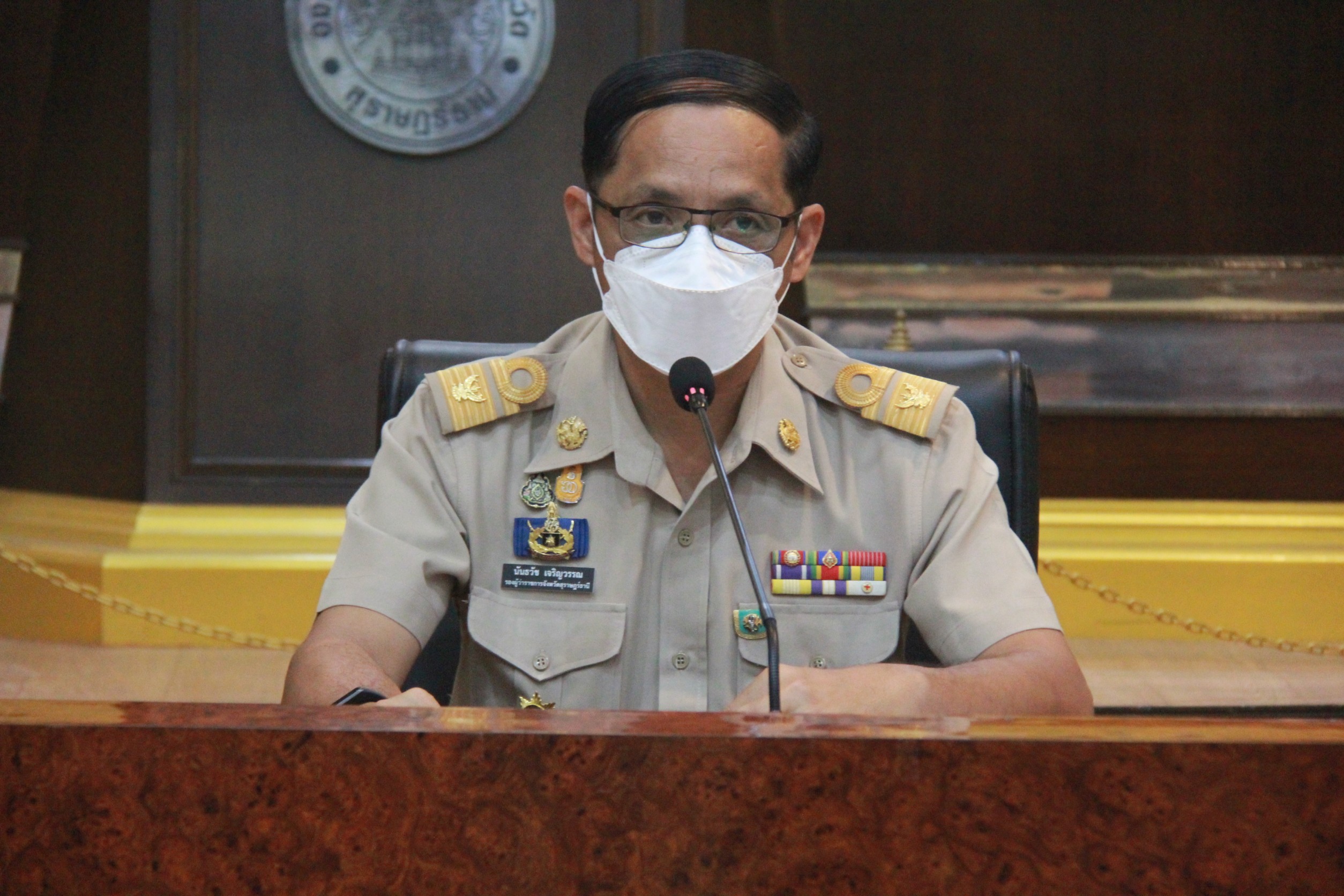 จังหวัดสุราษฎร์ธานีประชุมคณะกรรมการจัดงานแห่ผ้าห่มพระธาตุศรีสุราษฎร์แลธรรมชาติเขาท่าเพชร ครั้งที่ 12 ประจำปี 2565