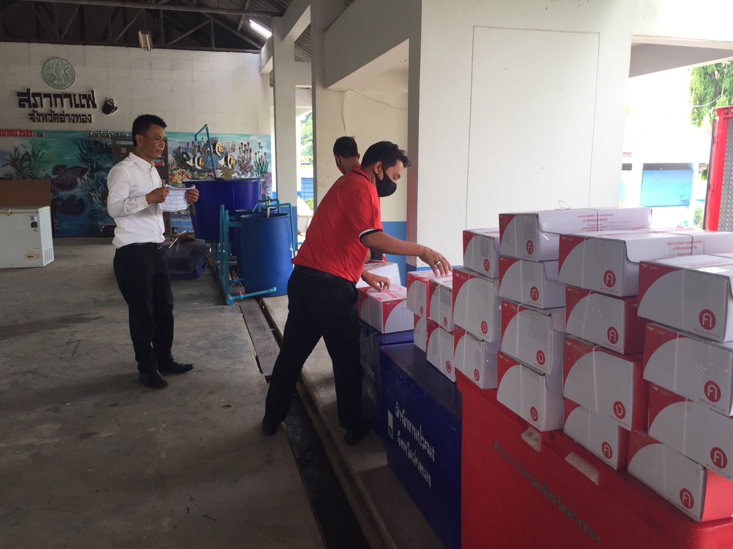 อ่างทองเร่งส่งปลาช่อนแดดเดียว-ปลาสลิดแดดเดียว ช่วยเหลือเกษตรกรที่ได้รับผลกระทบจากโควิด-19