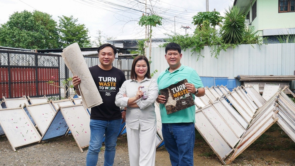 Mommy Booster จับมือ Papa Paper เปลี่ยนกากหัวปลีเป็นบรรจุภัณฑ์ Circular Economy