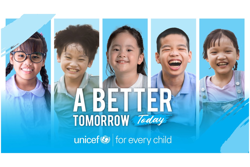 ยูนิเซฟส่งแคมเปญ "A BETTER TOMORROW TODAY - วันนี้ เพื่อพรุ่งนี้ที่ดีกว่า"