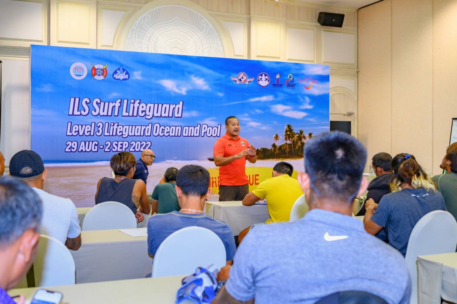 "ส.กีฬากระดานโต้คลื่น" จับมือองค์กรระดับโลกจัดอบรม "ILS Surf Lifeguard" 