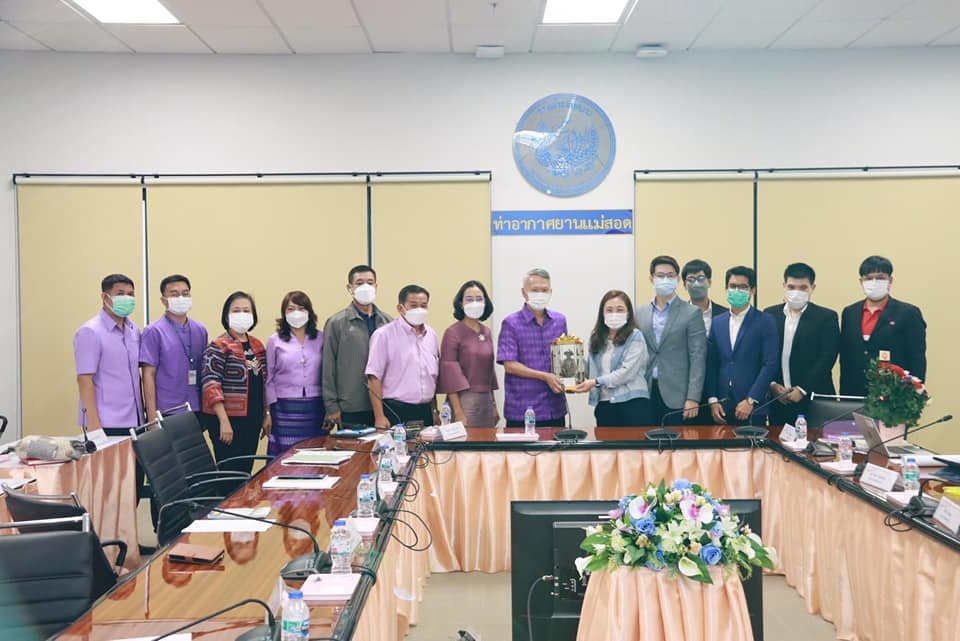 รัฐ-เอกชน ประชุมหารือร่วมกับคณะผู้บริหารสายการบินไทยแอร์เอเซีย เพื่อเชิญชวนให้เปิดเที่ยวบินกรุงเทพฯ (ดอนเมือง)- แม่สอด 