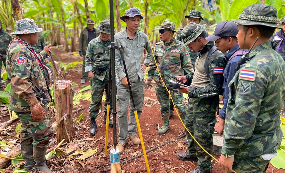 กองทัพเรือ ยันปักหมุดอ้างอิงชั่วคราวชายแดนไทย–กัมพูชา เสร็จสิ้น166 จุด ย้ำไม่ใช่เส้นเขตแดนใหม่