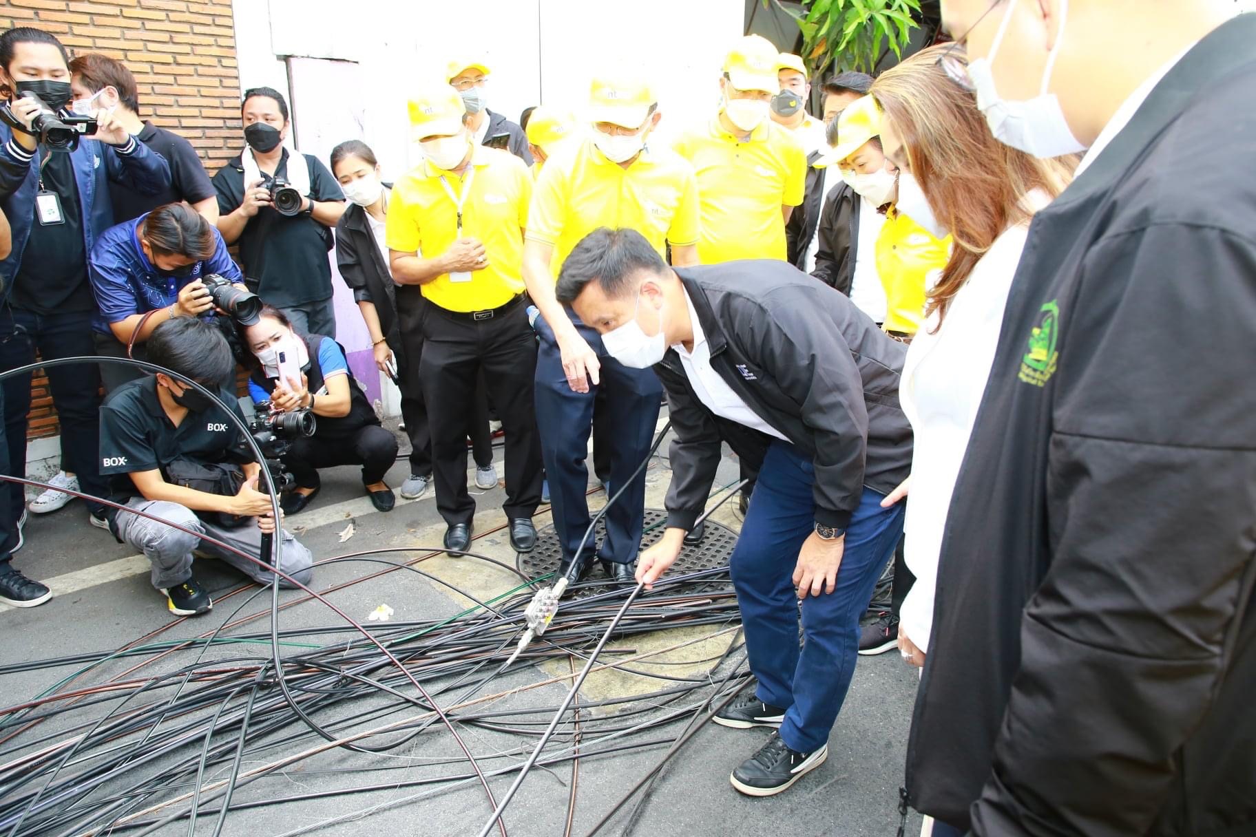 DES ตรวจพื้นที่กลางกรุง เดินหน้าจัดระเบียบสายสื่อสารใหม่ 
