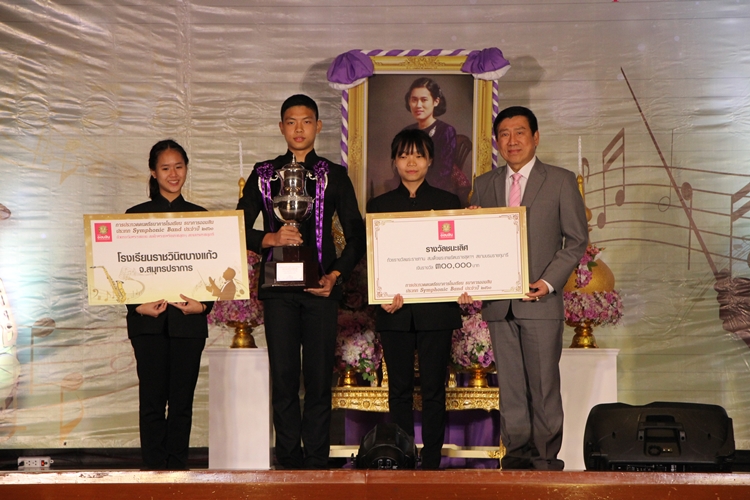 ราชวินิตบางแก้ว  คว้าแชมป์ ประกวดดนตรีธนาคารโรงเรียน Symphonic Band
