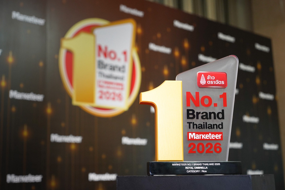 ข้าวตราฉัตร คว้ารางวัลแบรนด์ข้าวอันดับ 1 Marketeer No.1 Brand Thailand ต่อเนื่องปีที่ 15 
