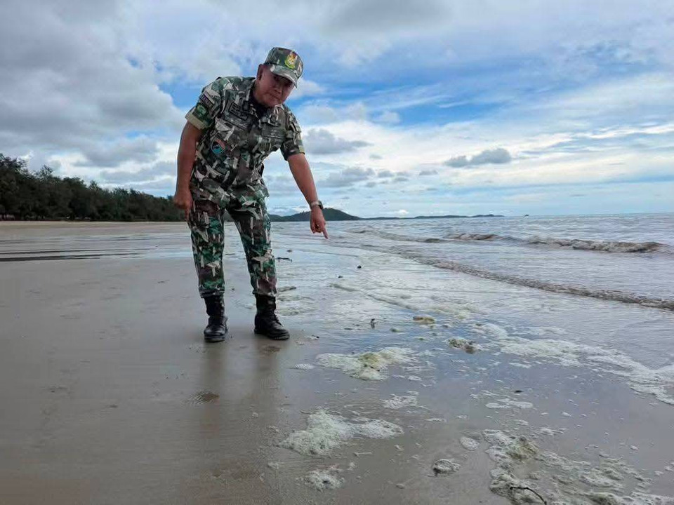 เตือนชายหาดแม่รำพึง! พบ “ฟองสีขาวอมเขียว” ตลอดแนวชายฝั่ง อุทยานฯ ยืนยันเป็นปรากฏการณ์ธรรมชาติ ไม่ใช่คราบน้ำมัน
