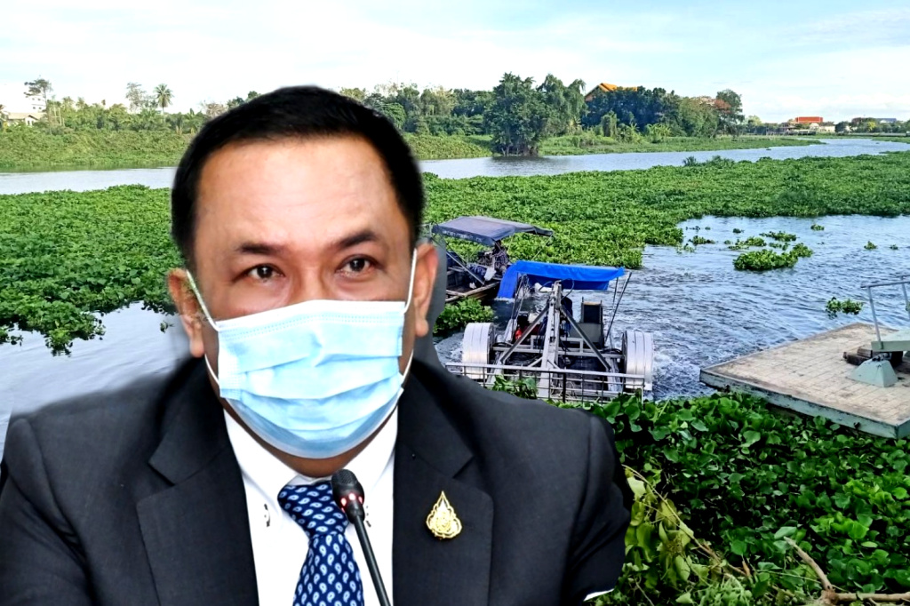 ชป. ส่งเรือนวัตกรรมลุยกำจัดวัชพืชในแม่น้ำท่าจีน เตรียมรับมือหน้าฝน