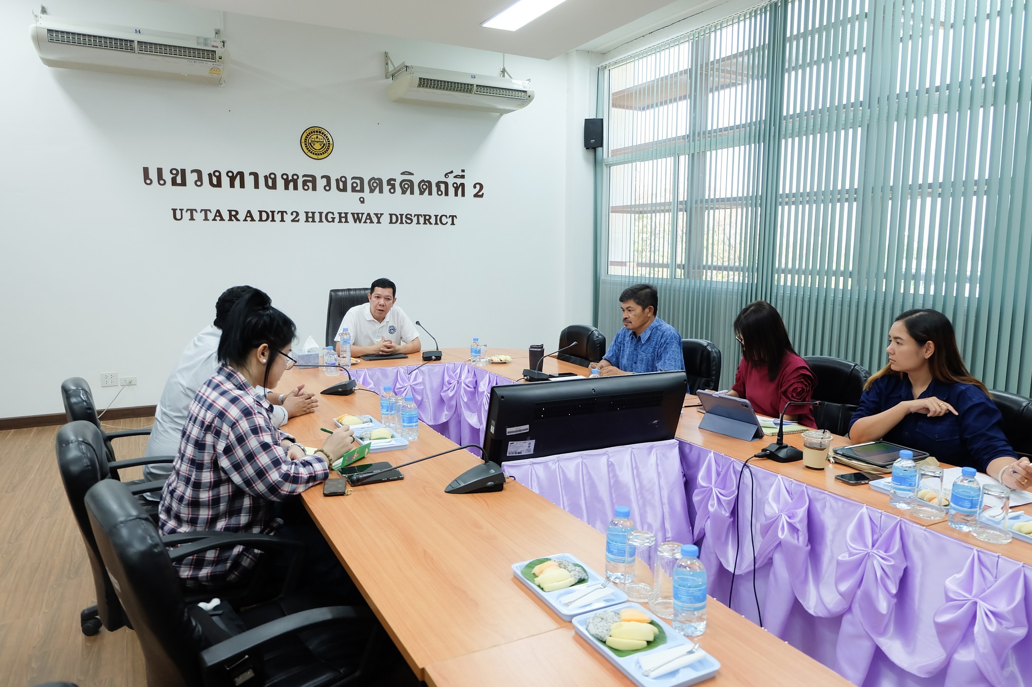 แขวงทางหลวงอุตรดิตถ์ที่ 2 ประชุมติดตามผลความก้าวหน้าของงานจ้างเหมาก่อสร้างถนน 2568