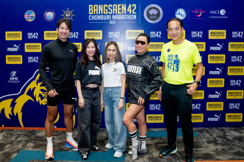 "PUMA" หนุนงานใหญ่! "บางแสน 42 มาราธอน" รวมทีมอิลิทร่วมชิงชัย กว่า 12,000 นักวิ่ง พร้อมกิจกรรมสุดพิเศษ