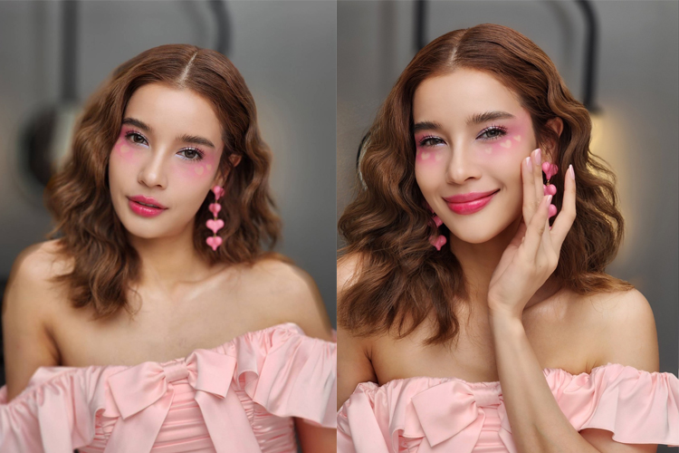 สะบัดแปรงตาม !! 'วิว วรรณรท' กับลุคหวานละมุนขั้นสุดต้อนรับ 'วันวาเลนไทน์'