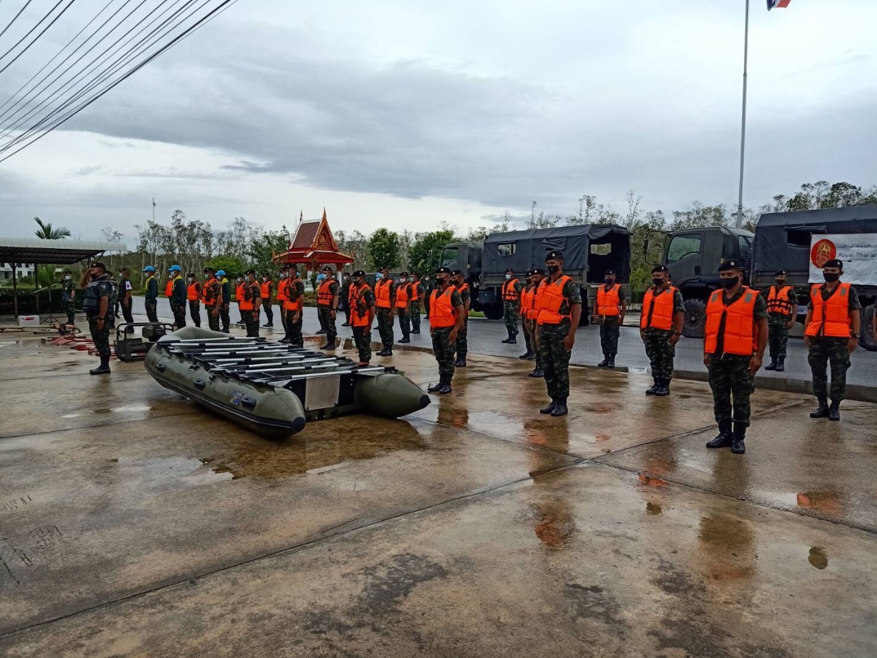 เตรียมพร้อมช่วยเหลือประชาชนจากพายุโซนร้อน โนอึล ศบภ.ร.151 ฝึกเพื่อให้พร้อม เมื่อเกิดภัยพิบัติ 