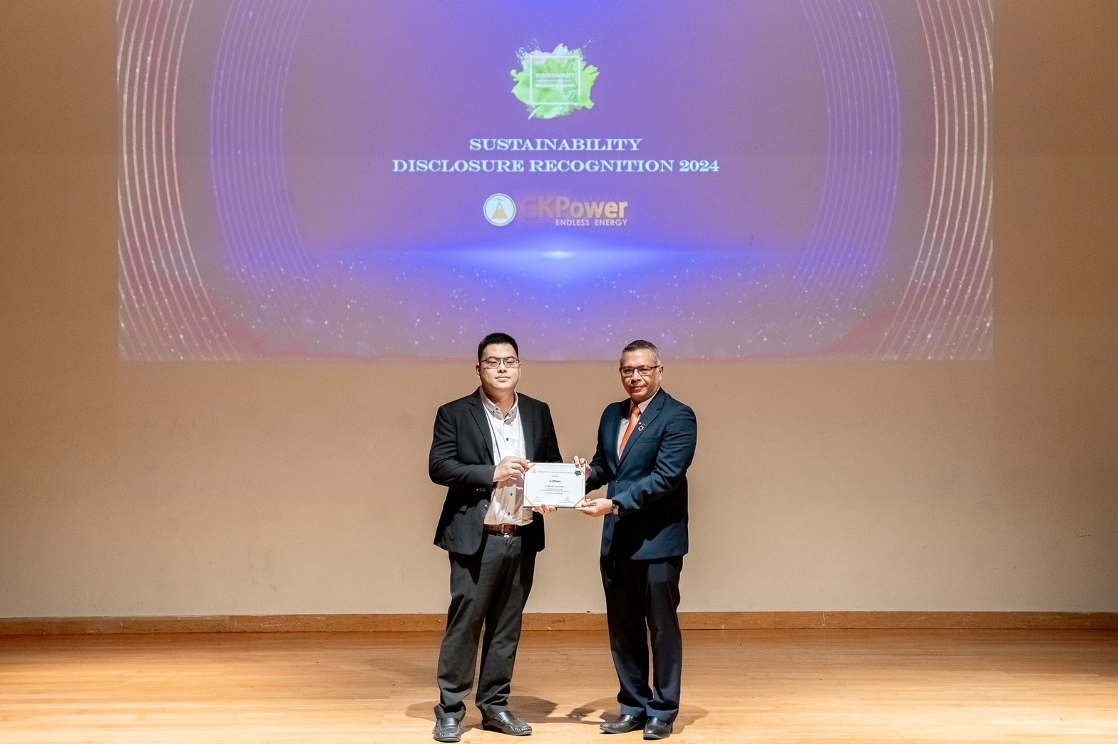 "CKPower" รับประกาศเกียรติคุณ Sustainability Disclosure Recognition ต่อเนื่อง 3 ปีซ้อน 
