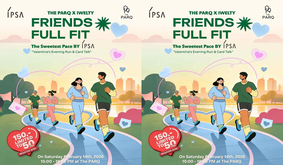 วาเลนไทน์นี้ คนโสดห้ามพลาด! วิ่งให้หัวใจตรงจังหวะ กับงาน Friend Full Fit: The Sweetest Pace ที่เดอะ ปาร์ค