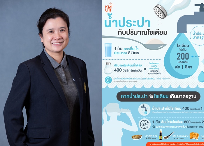 อาจารย์ “มจธ.” แนะ 2 แนวทางเมื่อน้ำประปาเค็ม 