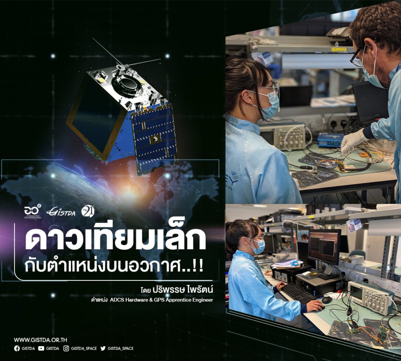 ดาวเทียมเล็ก กับตำแหน่งบนอวกาศ..!!