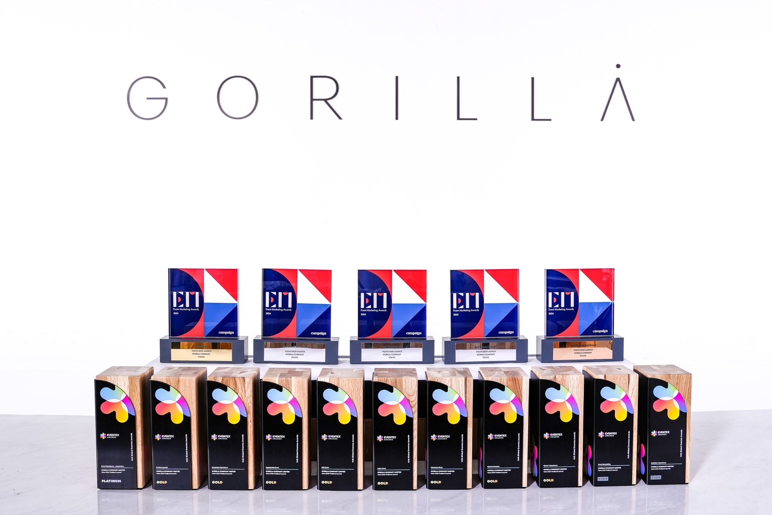 Gorilla Company คว้า 16 รางวัลการสร้างสรรค์ประสบการณ์แบรนด์ บนเวทีระดับระดับโลก