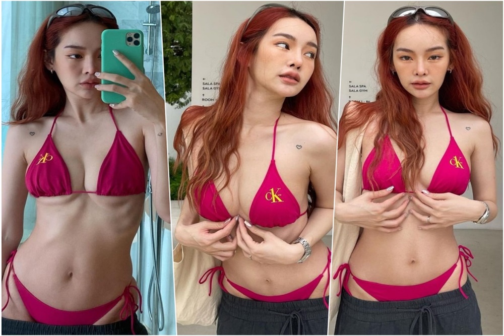 "ปุ้มปุ้ย พรรณทิพา" โชว์แซ่บ นุ่งบิกินีตัวจิ๋วสีช็อกกี้พิงค์ 