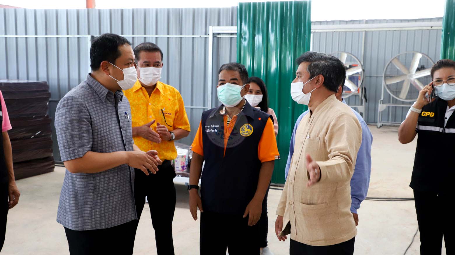 ติดตาม'รพ.สนามแห่งใหม่'  ที่อาคารสหกรณ์การเกษตรบ้านแพ้วรองรับได้ 500 เตียง