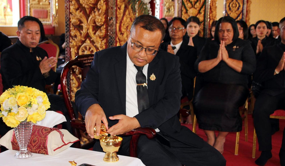 ร้อยเอ็ดจัดพิธีบำเพ็ญกุศลทักษิณานุปทาน อุทิศถวายพระราชกุศลแด่ "พระพันปีหลวง"
