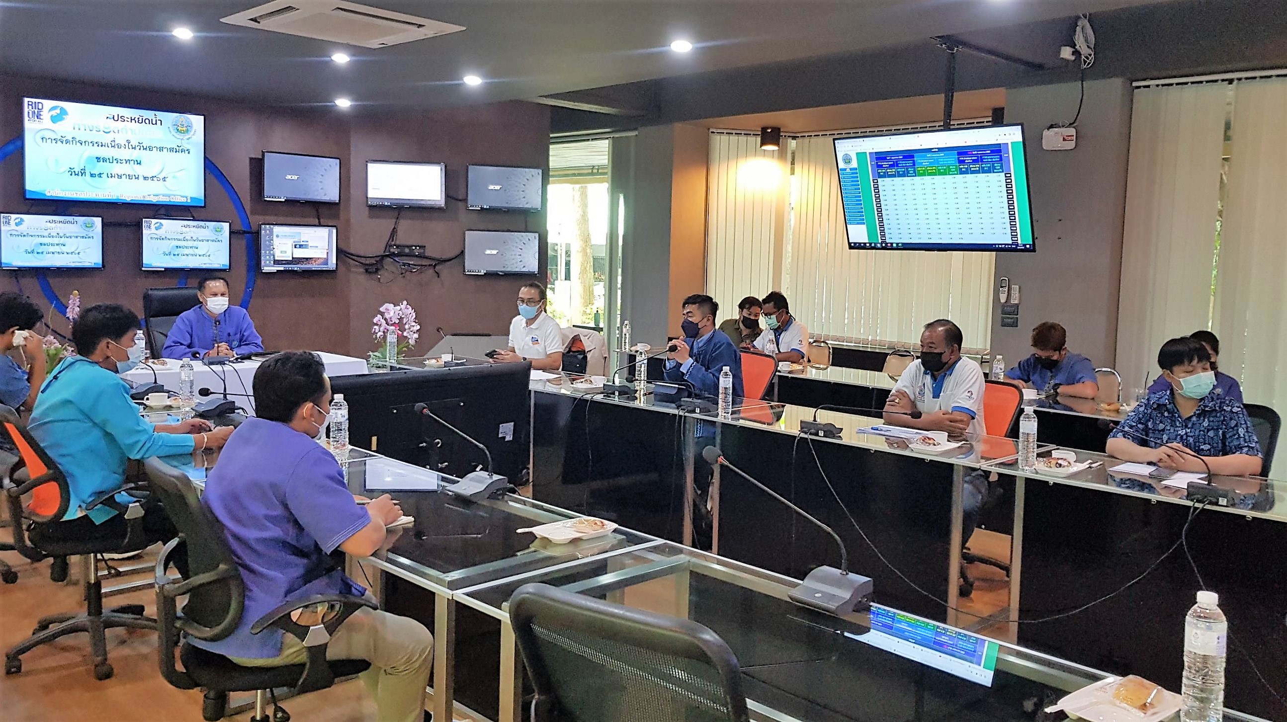 สำนักงานชลประทานที่ 1 จัดประชุมติดตามสถานการณ์น้ำ เพื่อสนับสนุนพื้นที่สองฝั่งแม่น้ำปิง 