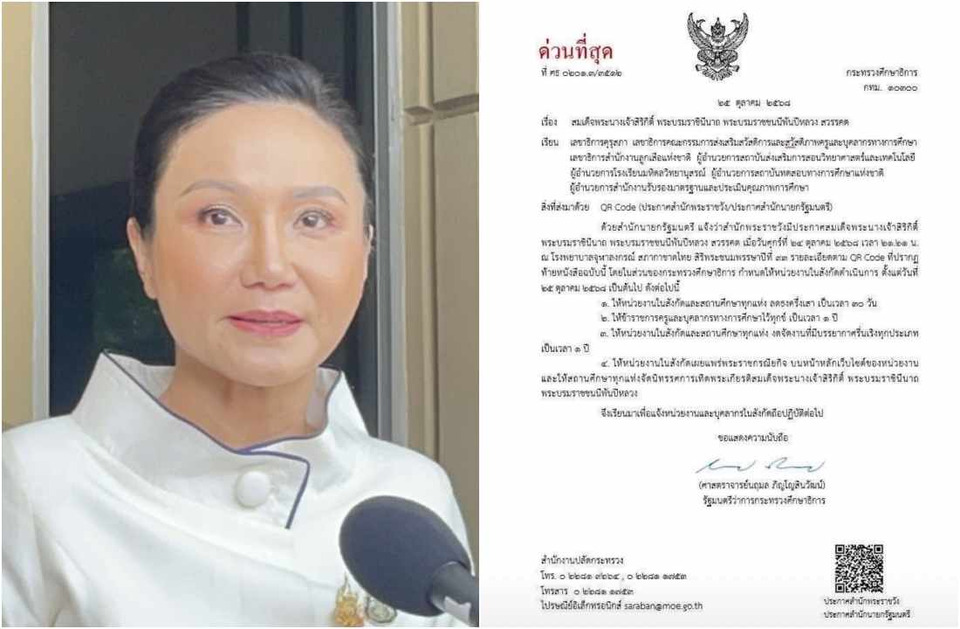 'รมว.ศึกษาฯ' สั่งสถานศึกษา-หน่วยงานในสังกัด งดจัดงานที่มีบรรยากาศสนุกสนานทุกประเภท เป็นเวลา 1 ปีเต็ม