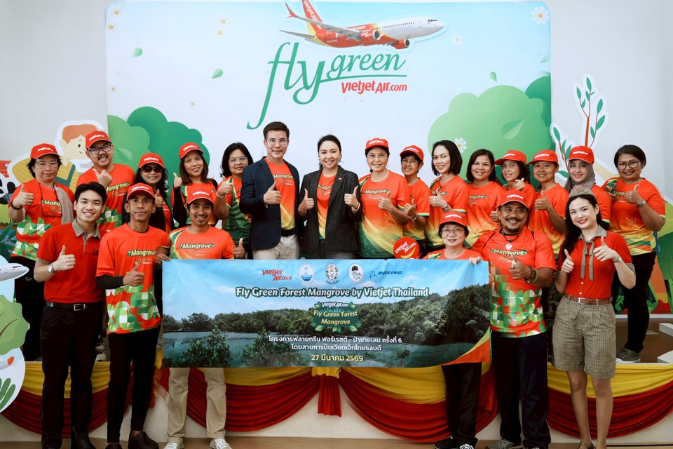 เวียตเจ็ทไทยแลนด์ จัดโครงการ Fly Green ฟื้นฟูจ.สงขลา สร้างสมดุลสิ่งแวดล้อมและศก.ชุมชนหลังอุทกภัย