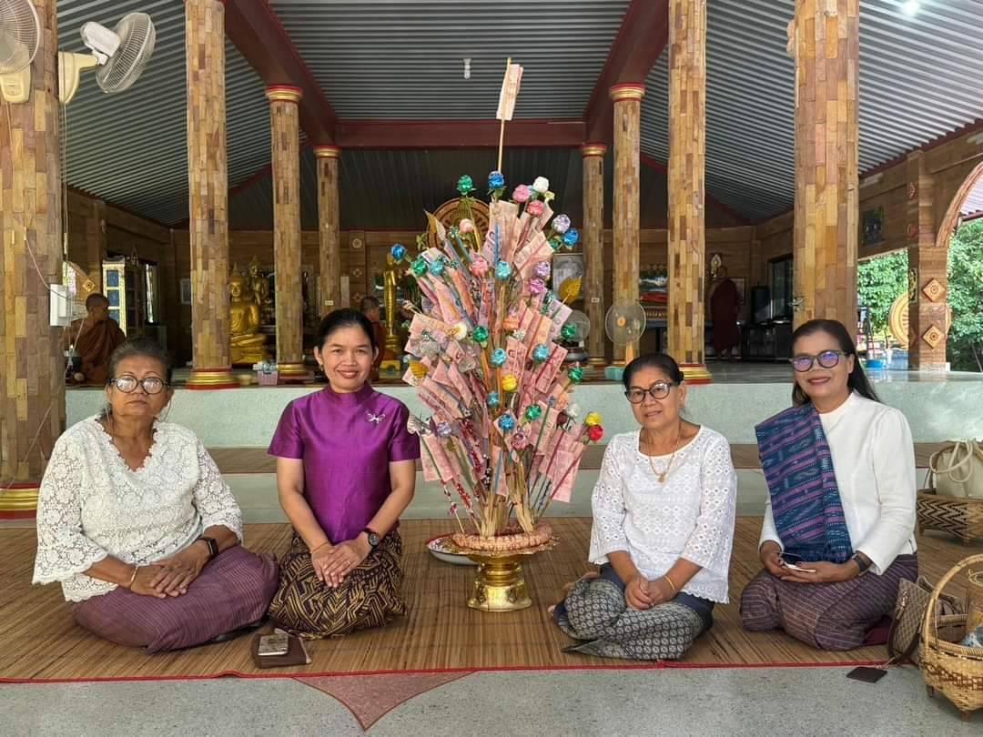 "สส.สุภาพร" ร่วมถวายผ้าป่าสร้างศาลาเอนกประสงค์วัดสันติสุขร่วมกับ ปชช.