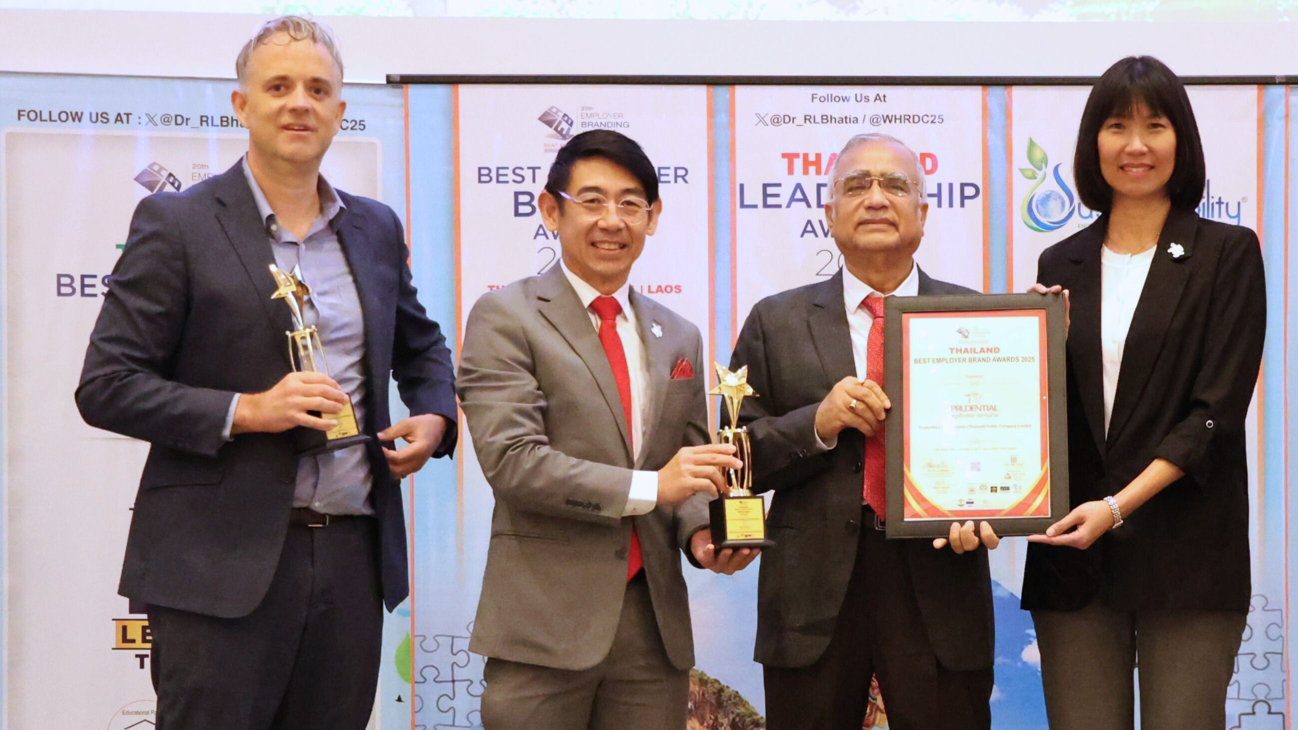 พรูเด็นเชียล ประเทศไทย คว้า 2 รางวัลจากเวที Thailand Leadership Awards 2025