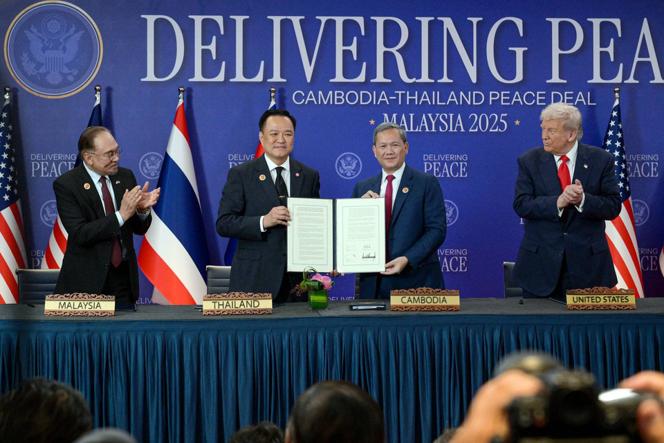 สื่อนอกตีข่าว "ไทย" ไม่ทน! สั่งยุติ "ข้อตกลงสันติภาพ" กับกัมพูชา เพียง 2 สัปดาห์หลังทรัมป์ร่วมลงนาม 