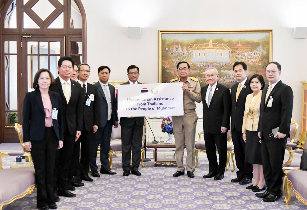 รบ.ไทย มอบความช่วยเหลือทางมนุษยธรรมแก่ชาวเมียนมา ได้รับผลกระทบจากพายุไซโคลน "โมคา"