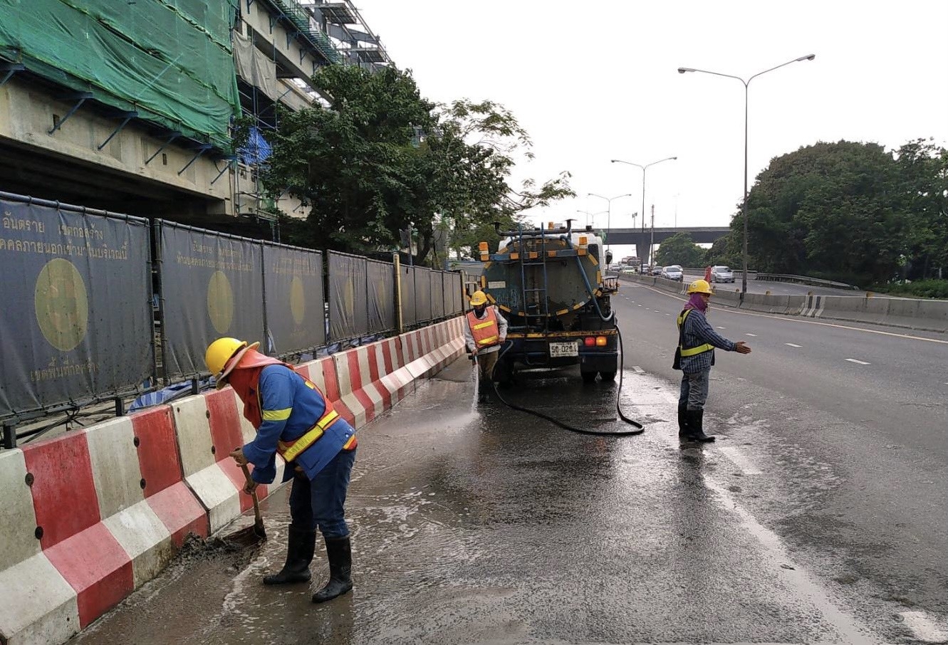 รฟม.คุมเข้มสิ่งแวดล้อมก่อสร้างรถไฟฟ้า รับมืออากาศปิดช่วงฤดูหนาว เหตุฝุ่นสะสมเกินมาตรฐาน 