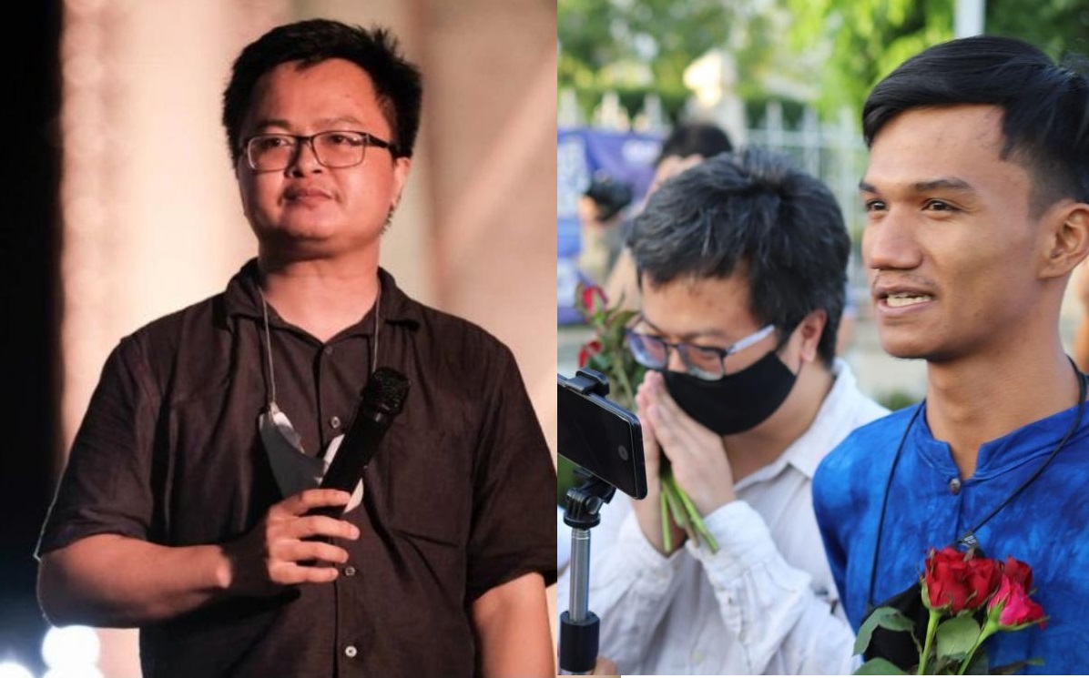 'ม็อบปลดแอก'เคลื่อนพลหน้าเรือนจำกรุงเทพฯ หลังอานนท์-ไมค์นอนคุก
