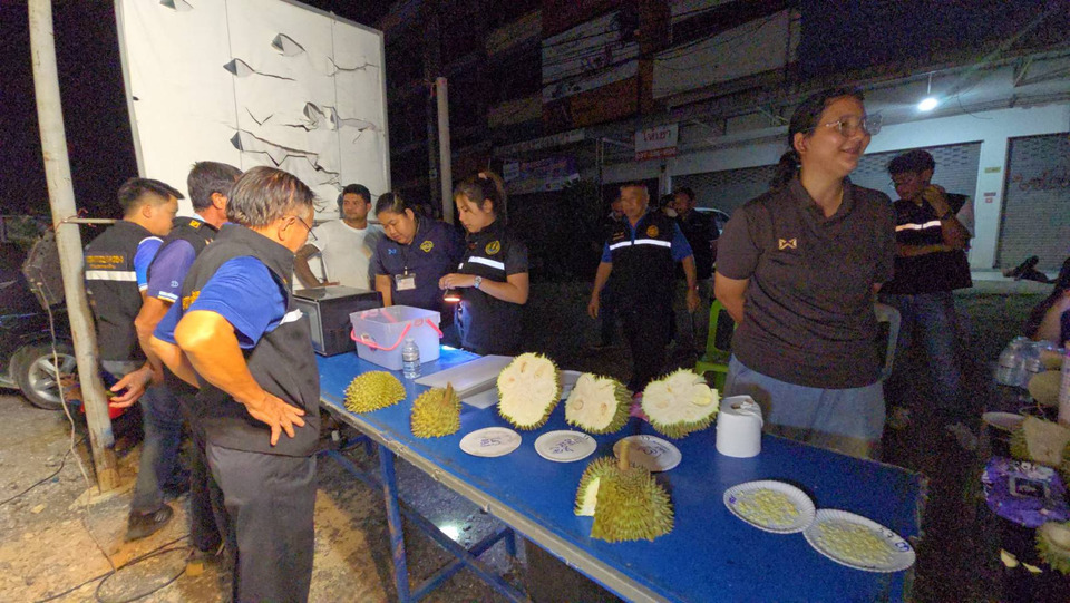 ระยองเอาจริง! ตั้งด่านสกัดทุเรียนอ่อน ตรวจเข้ม “หมอนทอง” ต้นฤดู พบไม่ผ่านเกณฑ์