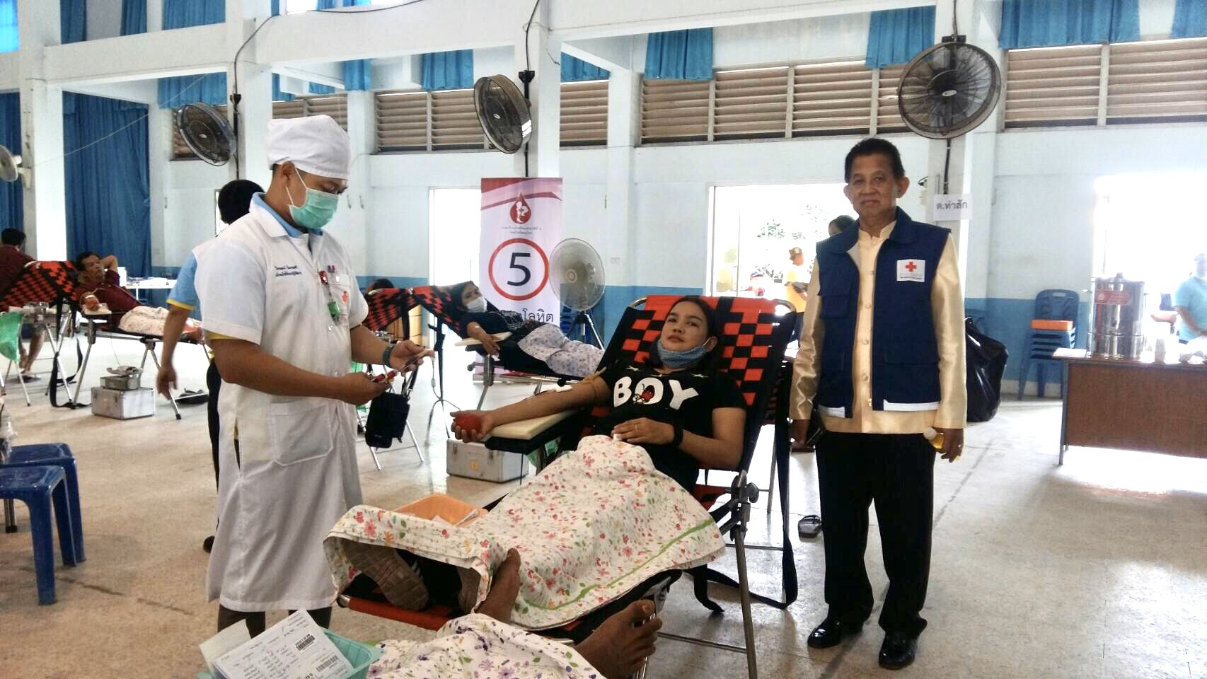 อ.พิชัย จับมือภาคบริการโลหิตแห่งชาติที่ 9 พิษณุโลก สภากาชาดไทย ออกหน่วยรับบริจาคโลหิต