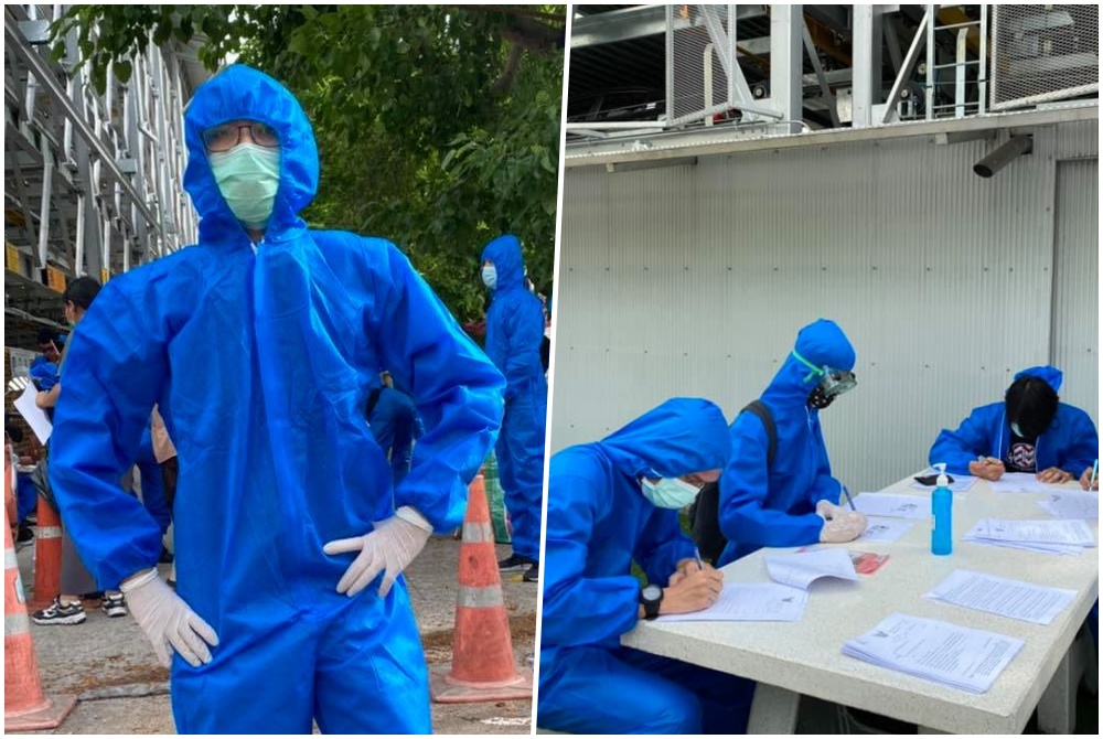 เต็มสูตร! 'โตโต้-กลุ่มวีโว่' สวมชุด PPE พร้อมขึ้นศาลให้การคดีอั้งยี่