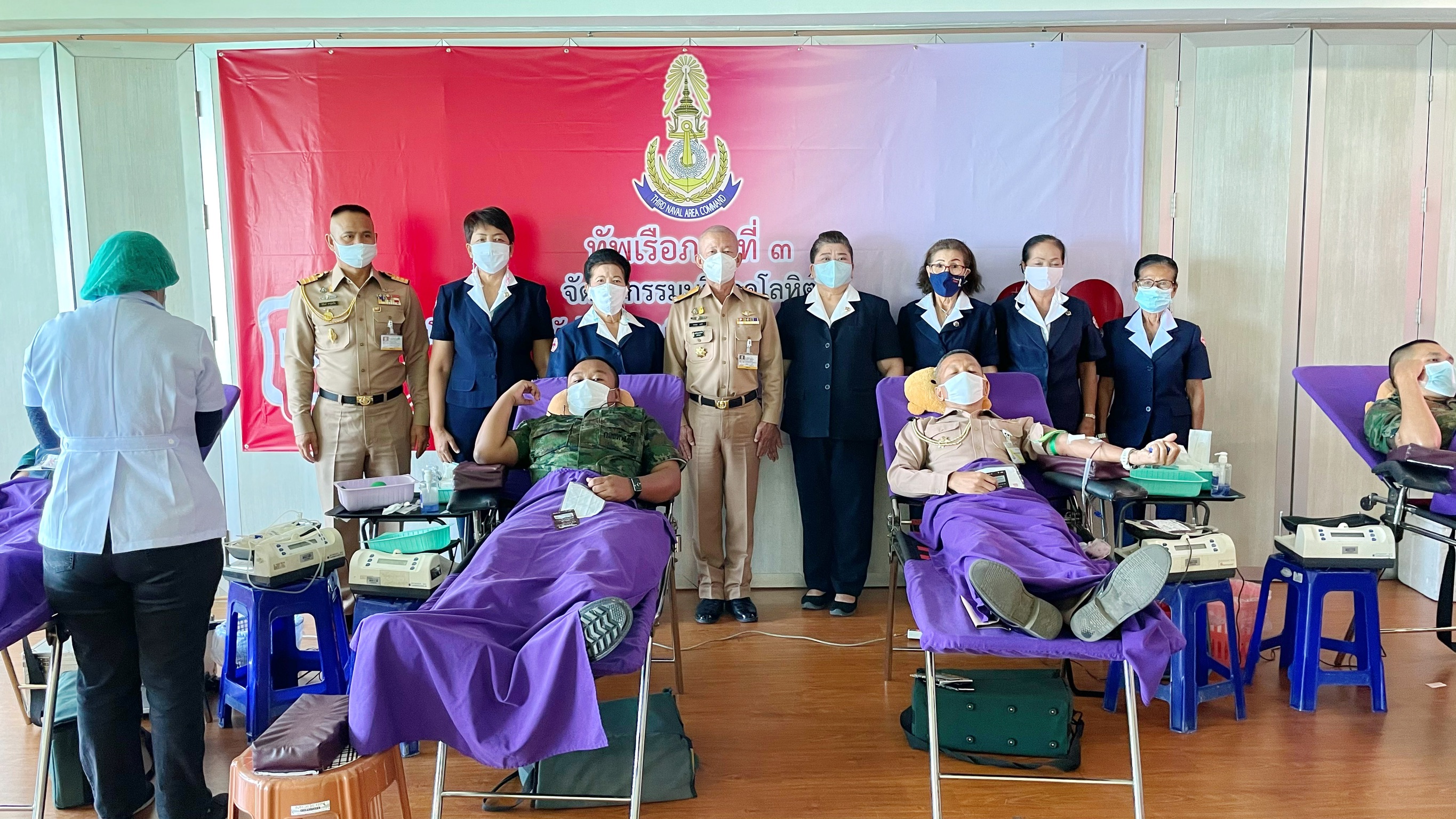  ทัพเรือภาคที่ 3 จัดกิจกรรม 1 โลหิต 1 คนให้ ต่อลมหายใจหลายเพื่อนมนุษย์