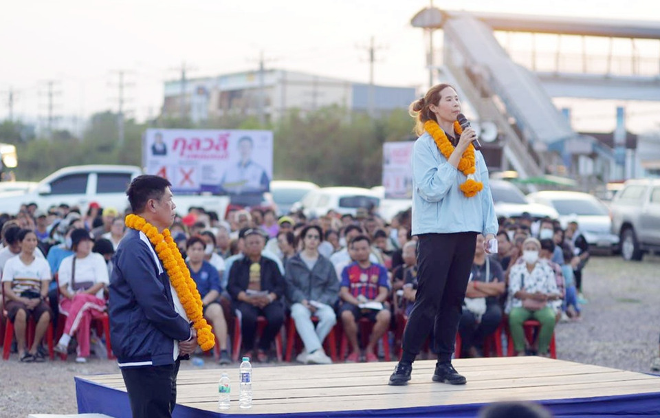 "กุลวลี" ลุยหาเสียงราชบุรี เปิดเวทีเล็กโชว์ผลงาน–ชูนโยบายพัฒนาเมือง