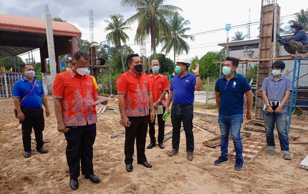 สหกรณ์สงขลา ติดตามความก้าวหน้าก่อสร้างอาคารรวบรวมผลผลิตการเกษตรสหกรณ์การเกษตรสทิงพระ