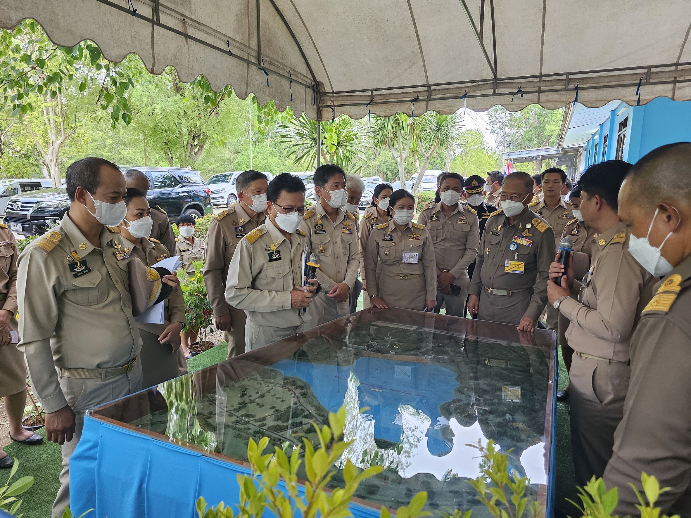 องคมนตรีติดตามโครงการอ่างเก็บน้ำยางชุมอันเนื่องมาจากพระราชดำริ 