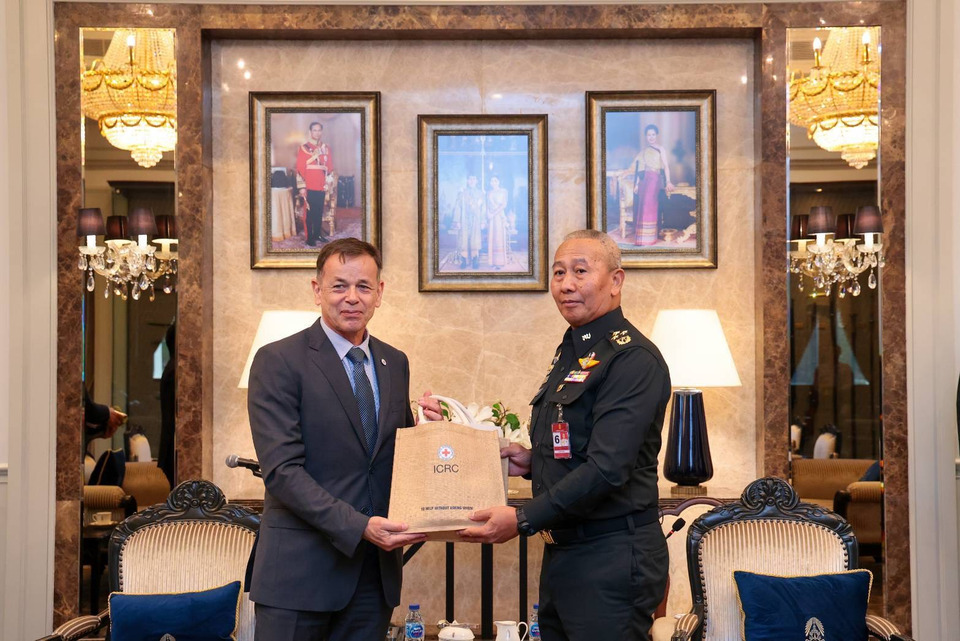 กองทัพบกต้อนรับผู้อำนวยการสำนักงานภูมิภาค ICRC 