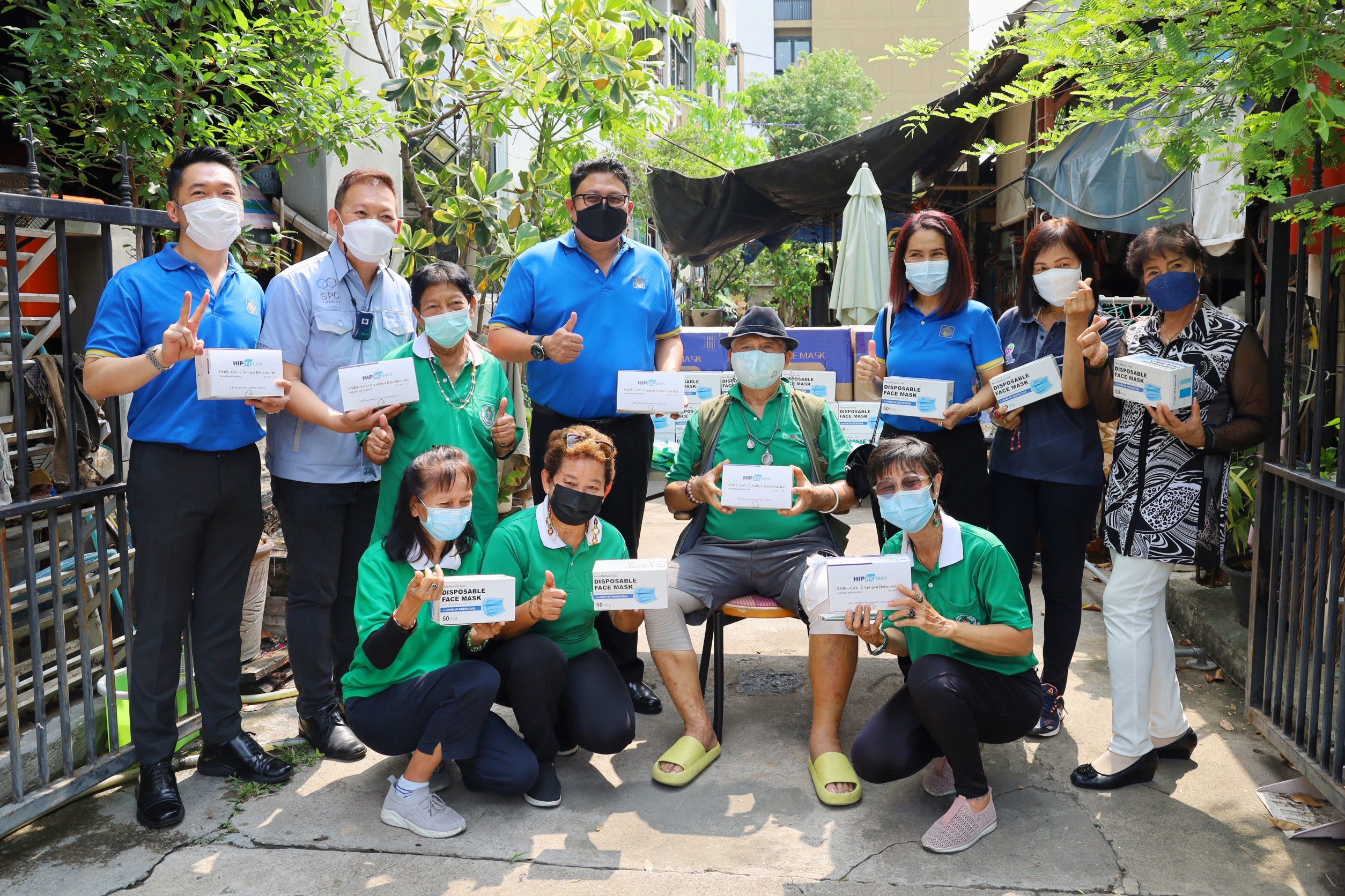 STI ในนาม SPC Consortium ร่วมสนับสนุน ธพส.แจกชุดตรวจ ATK และหน้ากากอนามัยในชุมชน