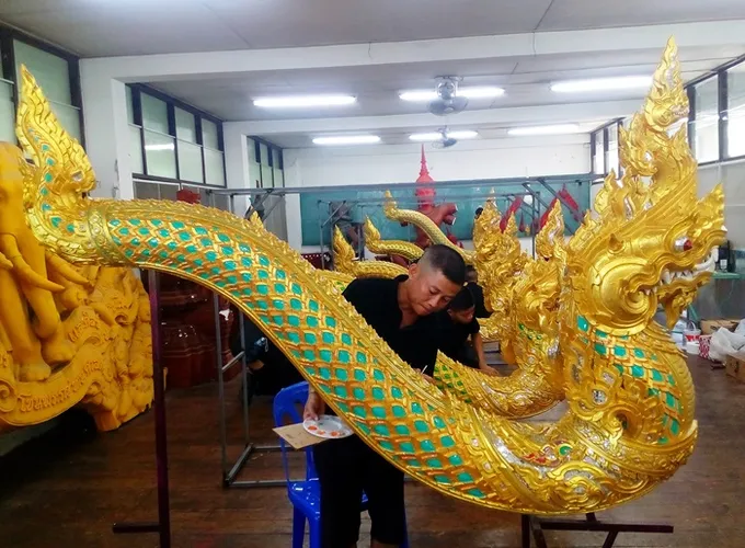 บันไดนาคพระเมรุมาศสุดวิจิตร