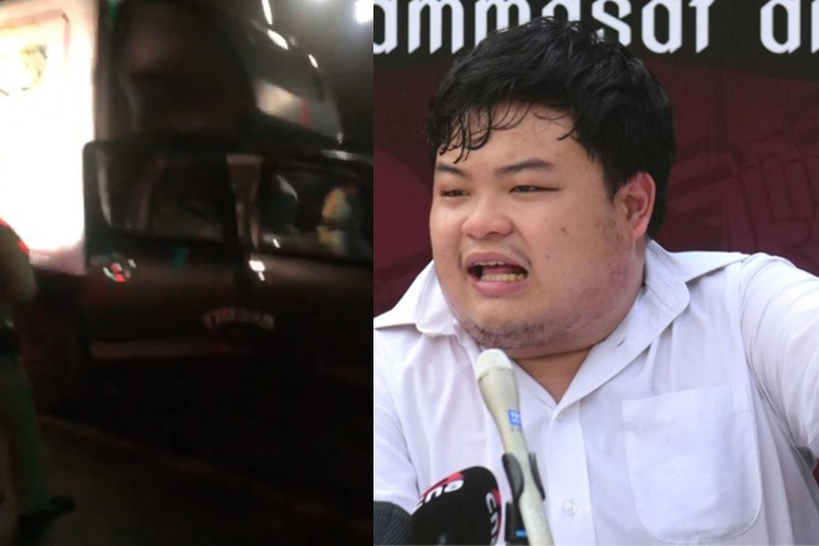 'เพนกวิน'โวยวาย ตำรวจสกัดตรวจค้นทีมทะลุฟ้า ระหว่างทางไปอนุสาวรีย์ประชาธิปไตย