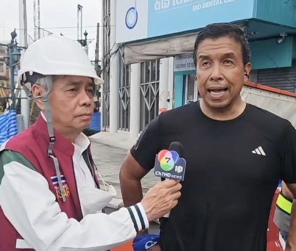 "ชัชชาติ-ธเนศ" ตรวจอุโมงค์วงเวียนใหญ่ เร่งเสริมฐานรากคุมน้ำรั่วซึม
