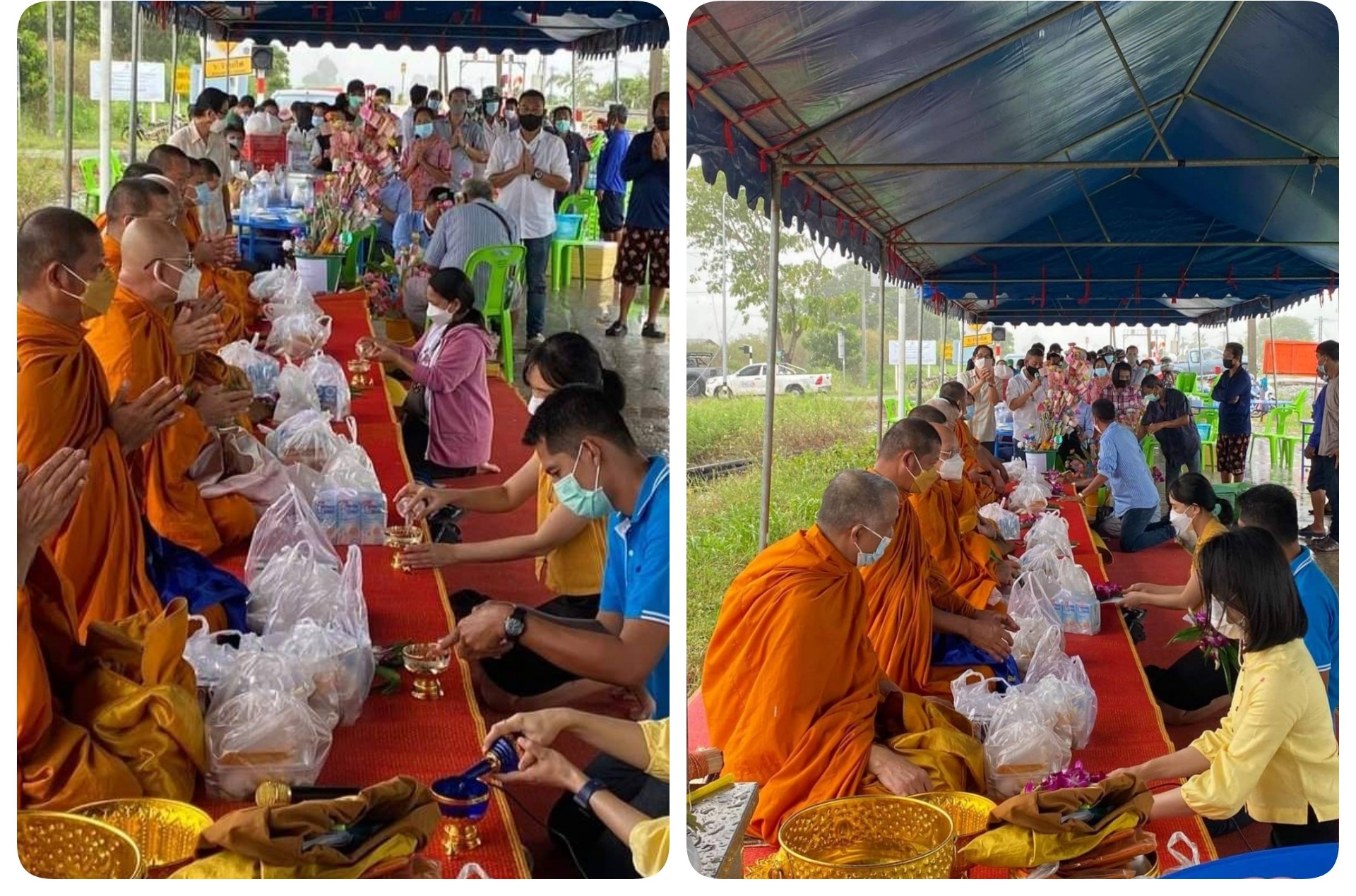สพอ.เมืองฉะเชิงเทรา ร่วมทำบุญเลี้ยงพระ ทอดผ้าป่า อุทิศส่วนกุศลครบรอบ1ปีเหตุรถบัสกฐินมอรณะ20 ศพ
