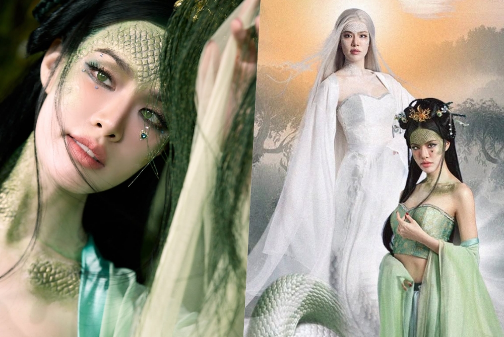 ชีเสิร์ฟ!  "เกรซ กาญจน์เกล้า" แปลงโฉมนางพญางูเขียว สวยจึ้งต้อนรับตรุษจีน