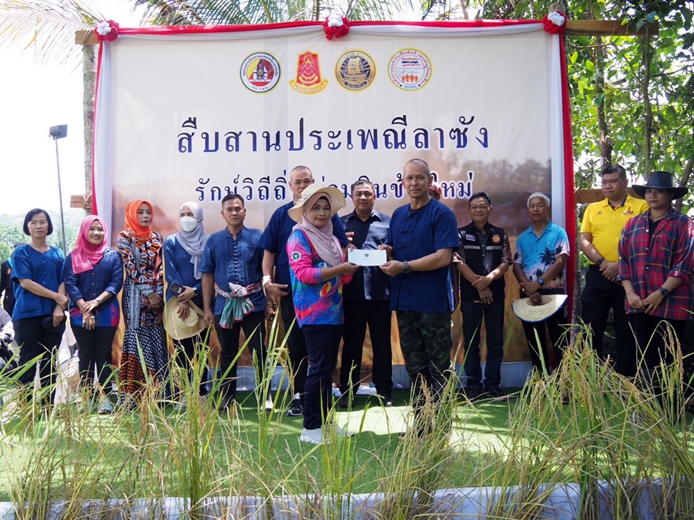 ผบ.ฉก.นราธิวาส เปิดกิจกรรม พหุวัฒนธรรม "ลงแขกเกี่ยวข้าว" สืบสานประเพณีลาซัง รักษ์วิถีถิ่น ร่วมกินข้าวใหม่ 